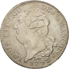 Monnaie, France, Écu de 6 livres françois, ECU, 6 Livres, 1792, Paris, TTB