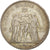 Moneda, Francia, Hercule, 5 Francs, 1875, Bordeaux, BC+, Plata, KM:820.2