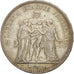 Moneda, Francia, Hercule, 5 Francs, 1875, Bordeaux, BC+, Plata, KM:820.2