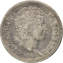 Coin, ITALIAN STATES, NAPLES, Joachim Murat, 1/2 Lira, Mezza Lira, 1813