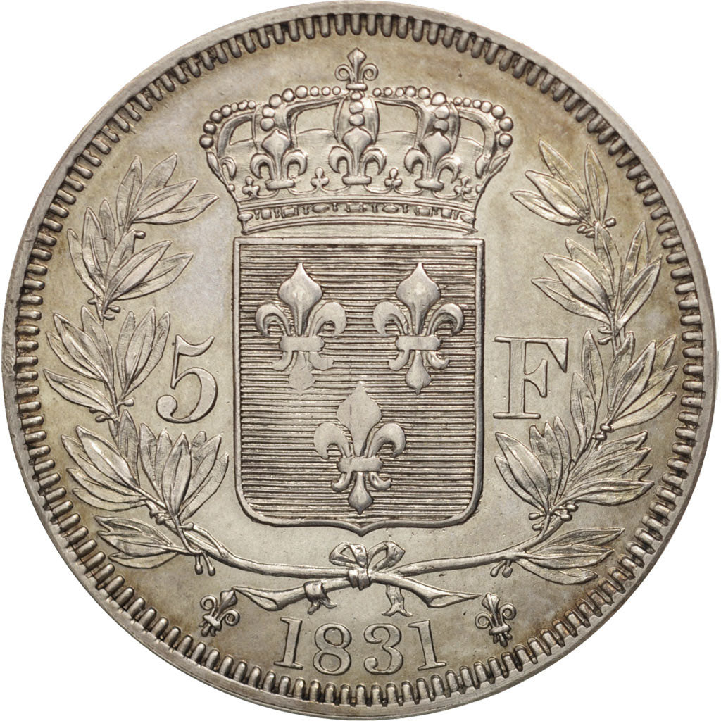 Munten, Frankrijk, Henri V, 5 Francs, 1831, PR, Zilver, KM:35, Gadoury:651