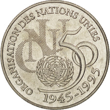 Münze, Frankreich, ONU, 5 Francs, 1995, VZ+, Nickel Clad Copper-Nickel