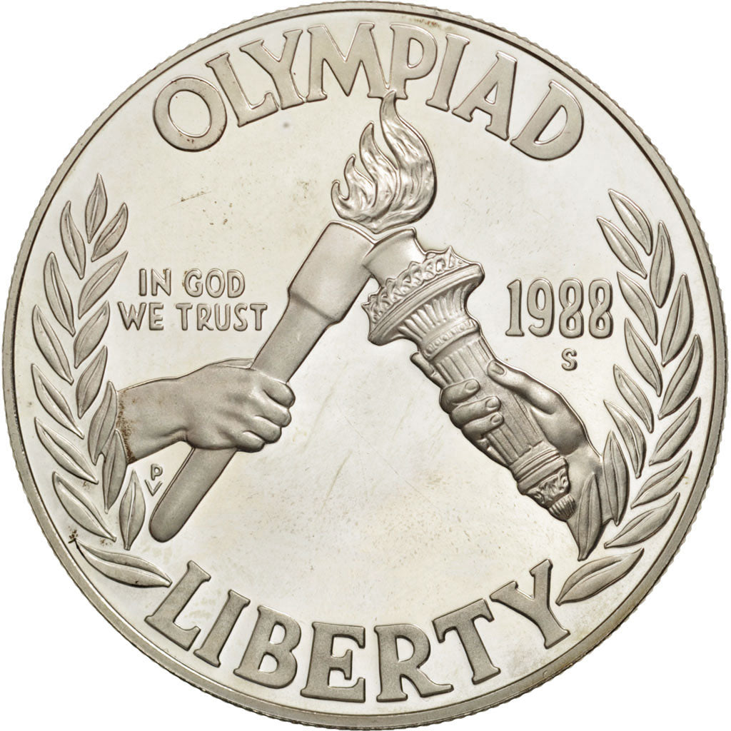 Coin, United States, Dollar, 1988, U.S. Mint, San Francisco, MS(63), Silver