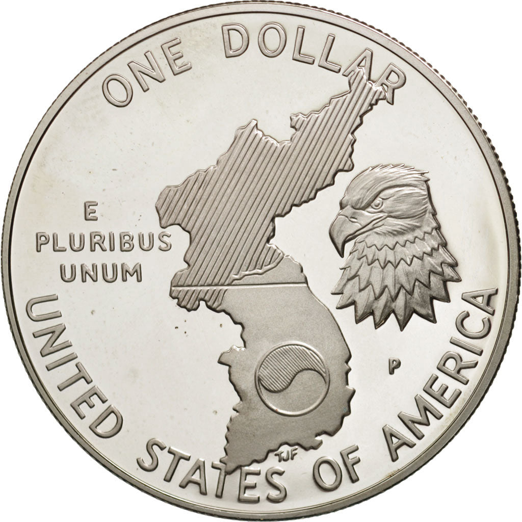 Coin, United States, Dollar, 1991, U.S. Mint, Philadelphia, MS(63), Silver