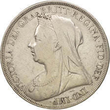 Great Britain, Victoria, Crown, 1898, VF(30-35), Silver, KM:783