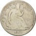Moneta, USA, Seated Liberty Half Dollar, Half Dollar, 1875, U.S. Mint, Carson