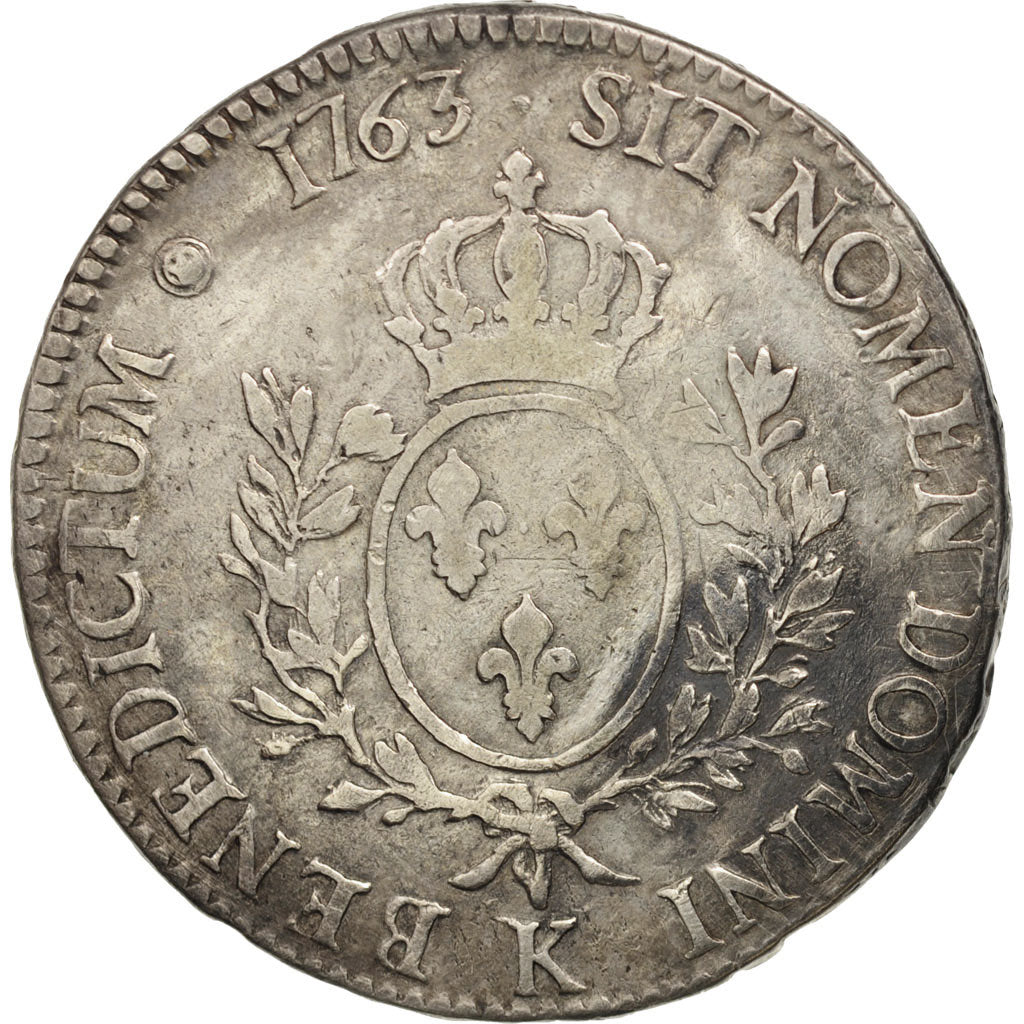Monnaie, France, Louis XV, Écu au bandeau, Ecu, 1763, Bordeaux, TB, Argent