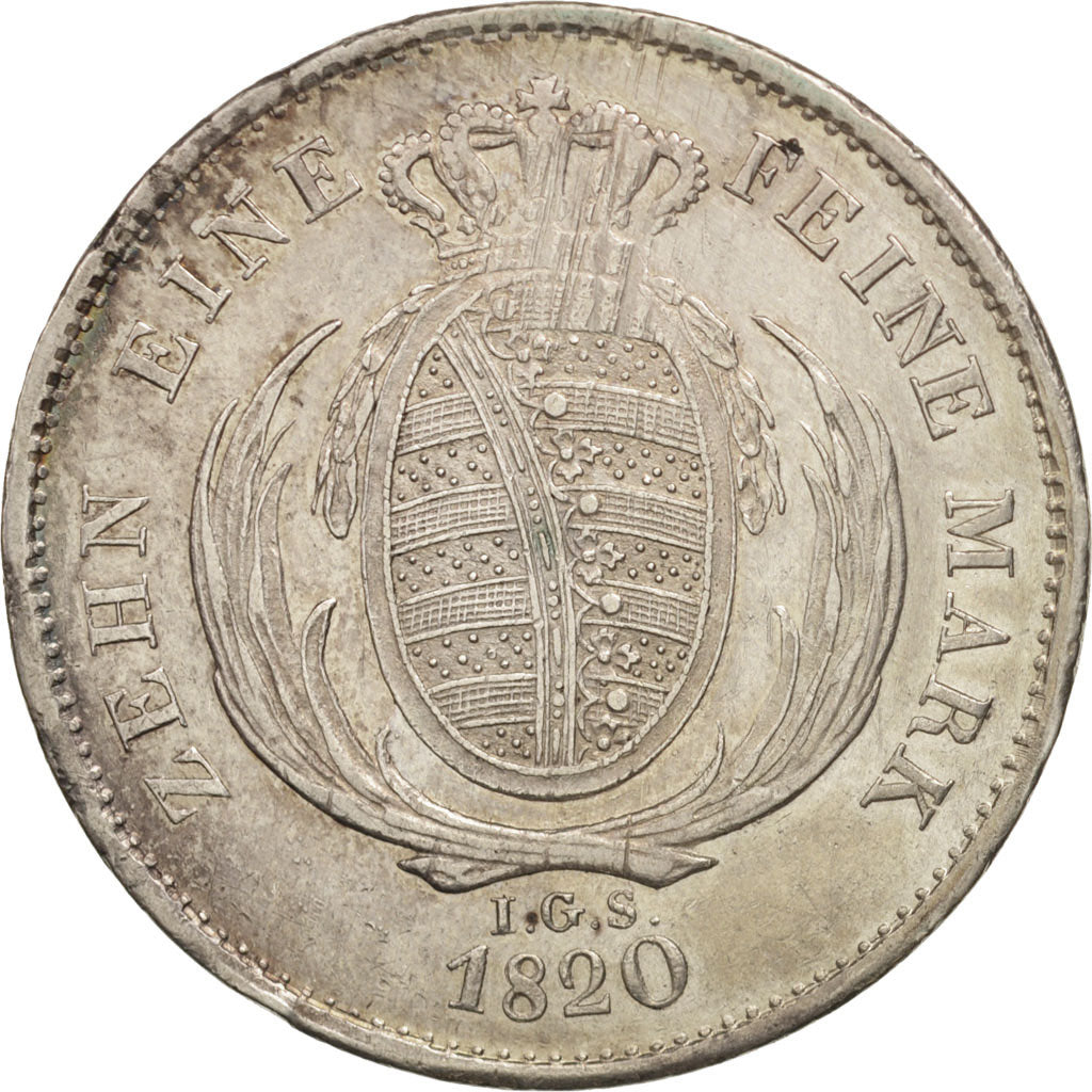 Münze, Deutsch Staaten, SAXONY-ALBERTINE, Friedrich August I, Thaler, 1820