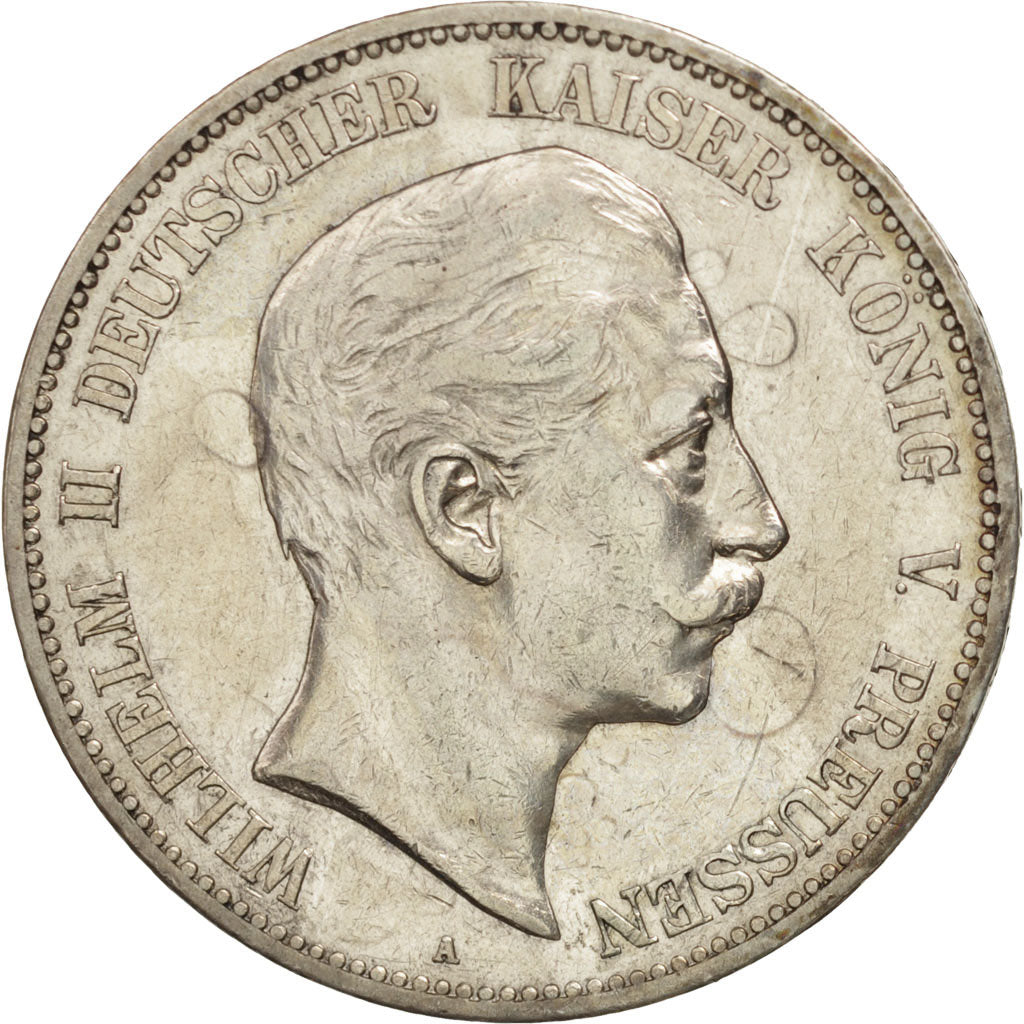 Coin, German States, PRUSSIA, Wilhelm II, 5 Mark, 1904, Berlin, EF(40-45)