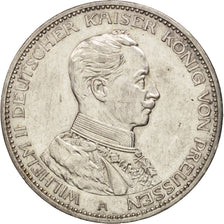 Coin, German States, PRUSSIA, Wilhelm II, 3 Mark, 1914, Berlin, EF(40-45)