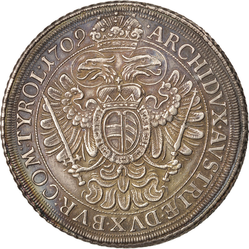 Austria, Joseph I, Thaler, 1709, Vienna, AU(50-53), Silver, KM:1444