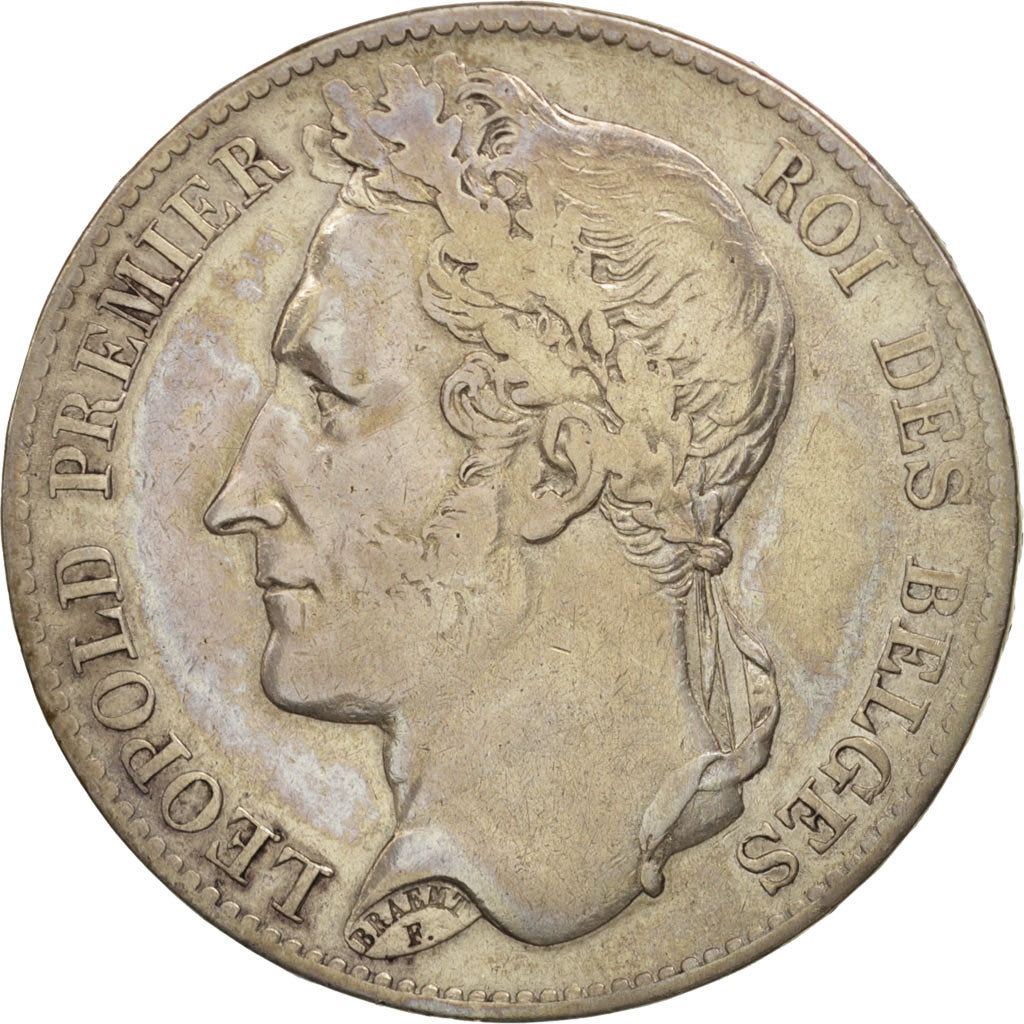Belgium, Leopold I, 5 Francs, 5 Frank, 1849, VF(20-25), Silver, KM:3.2