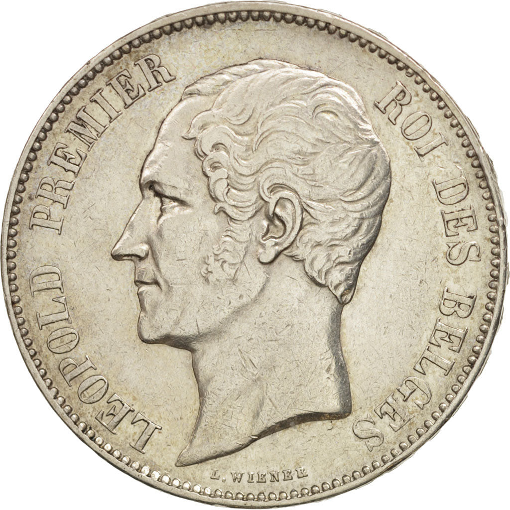 Belgium, Leopold I, 5 Francs, 5 Frank, 1851, EF(40-45), Silver, KM:17