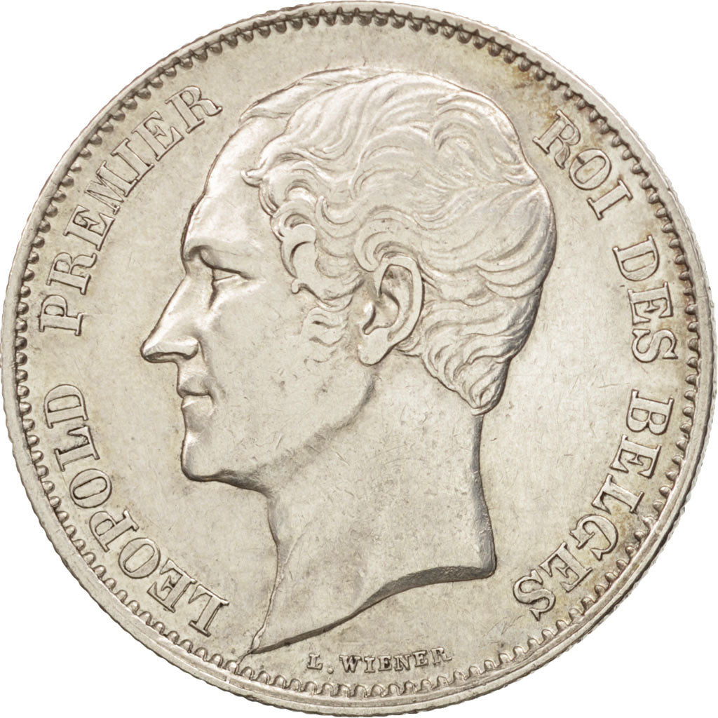 Belgium, Leopold I, 2-1/2 Francs, 1849, EF(40-45), Silver, KM:12