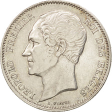 Bélgica, Leopold I, 2-1/2 Francs, 1849, MBC, Plata, KM:12