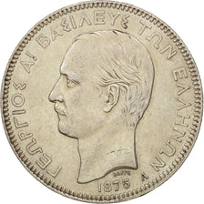 Greece, George I, 5 Drachmai, 1875, Paris, EF(40-45), Silver, KM:46