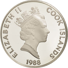 Isole Cook, Elizabeth II, 50 Dollars, 1988, Franklin Mint, USA, FDC, KM 111