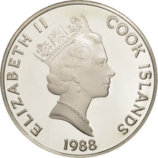 Islas Cook, Elizabeth II, 50 Dollars, 1988, Franklin Mint, USA, FDC, KM 68