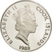 Isole Cook, Elizabeth II, 50 Dollars, 1988, Franklin Mint, USA, FDC, KM 103