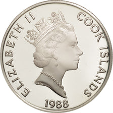Cook Islands, Elizabeth II, 50 Dollars, 1988, Franklin Mint, USA, KM 100