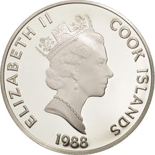 Isole Cook, Elizabeth II, 50 Dollars, 1988, Franklin Mint, USA, FDC, KM 66