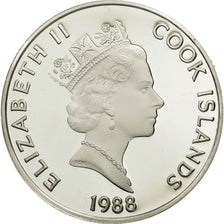 Islas Cook, Elizabeth II, 50 Dollars, 1988, Franklin Mint, USA, FDC, KM 96