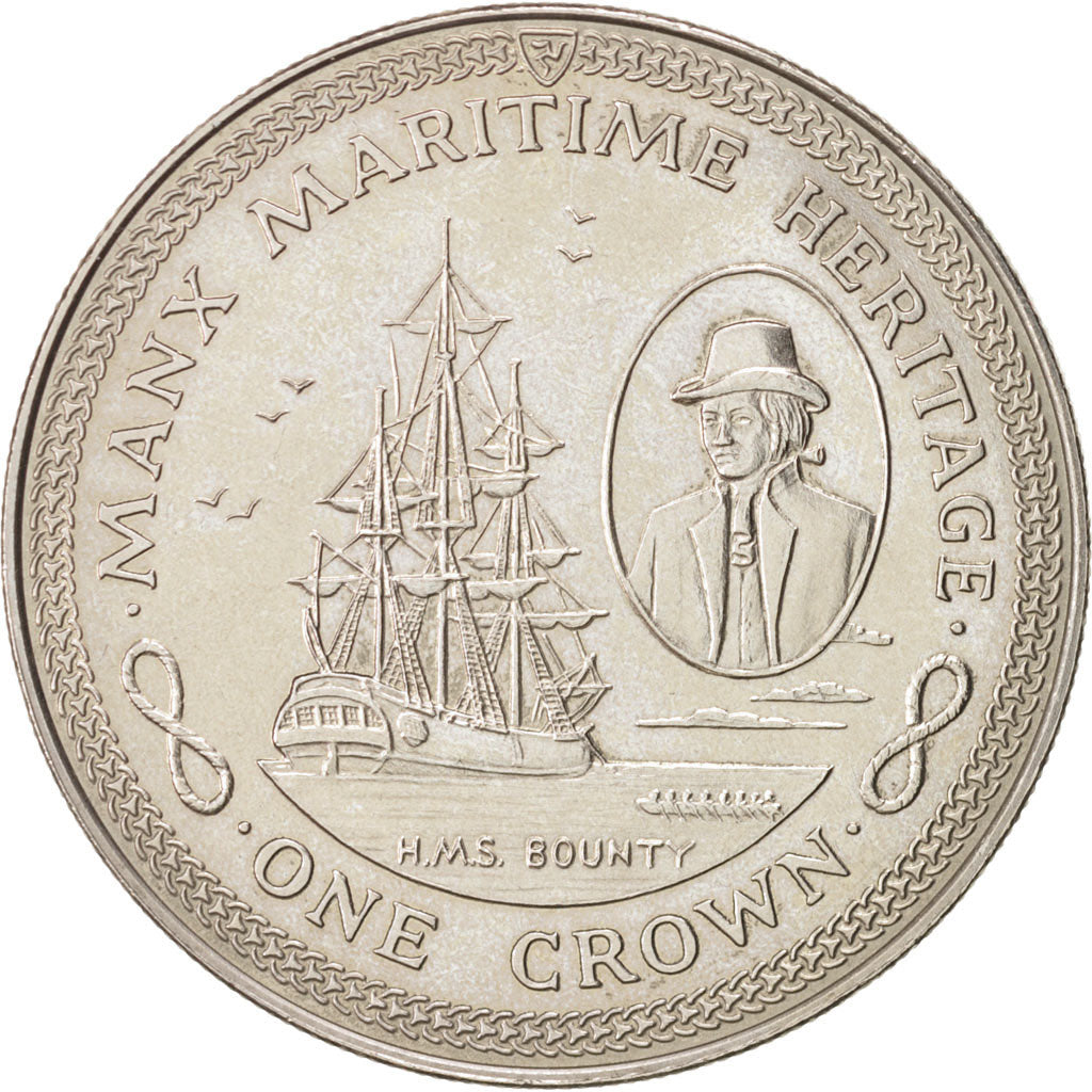 Isle of Man, Elizabeth II, Crown, 1982, HMS Bounty, KM:97