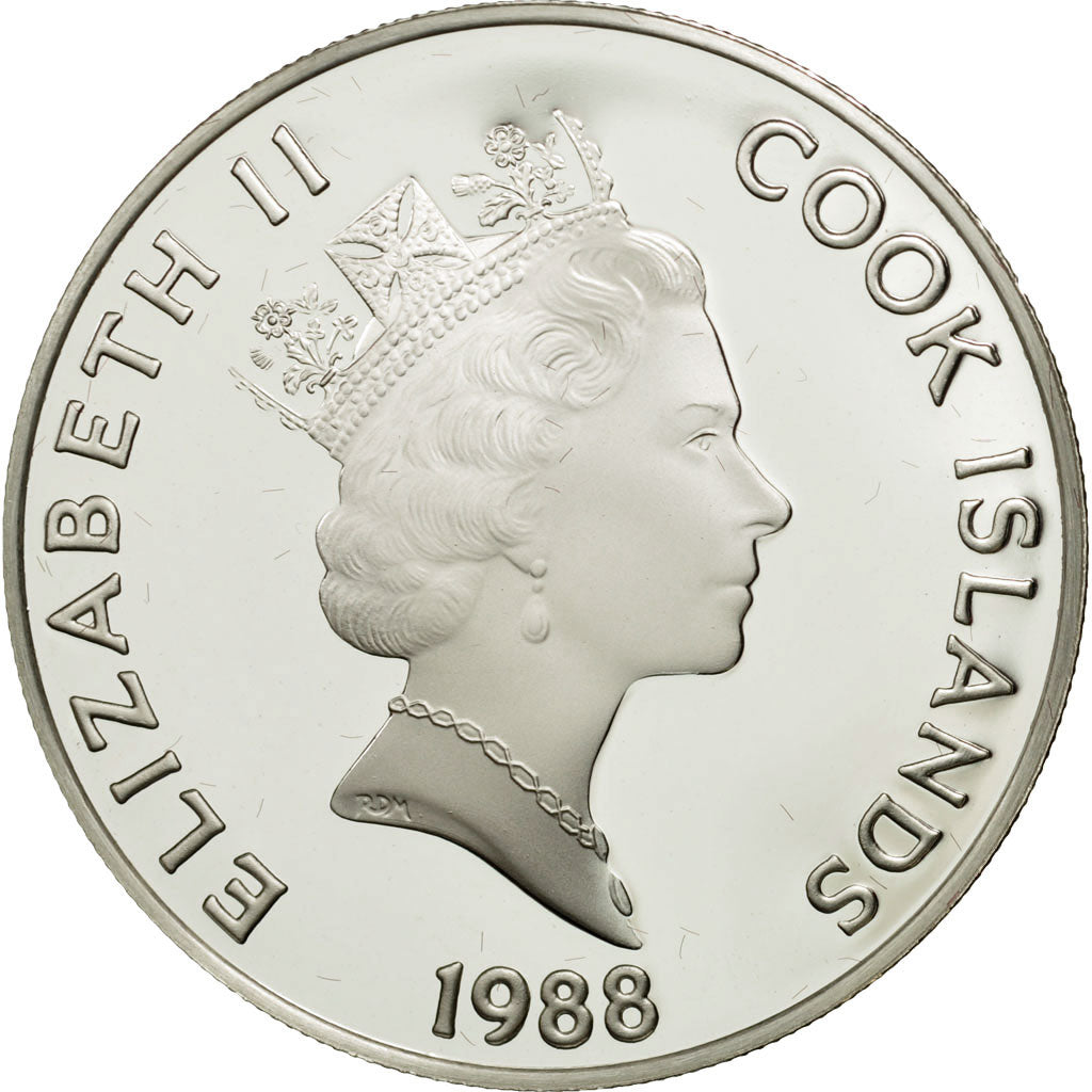 Coin, Cook Islands, Elizabeth II, 50 Dollars, 1988, Franklin Mint, USA