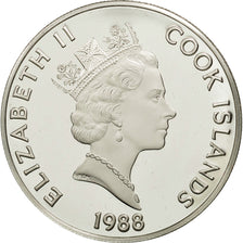 Îles Cook, Elizabeth II, 50 Dollars, 1988, Franklin Mint, USA, FDC, KM 97
