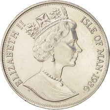 Isola di Man, Elizabeth II, Crown, 1986, Pobjoy Mint, SPL, Rame-nichel, KM:173