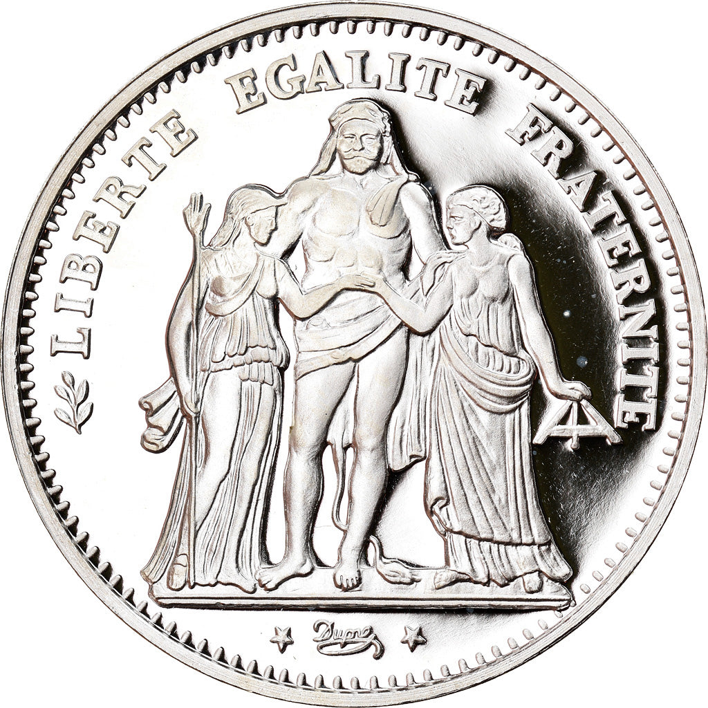 France, Medal, Reproduction, 5 Francs Hercule 1871, MS(65-70), Silver