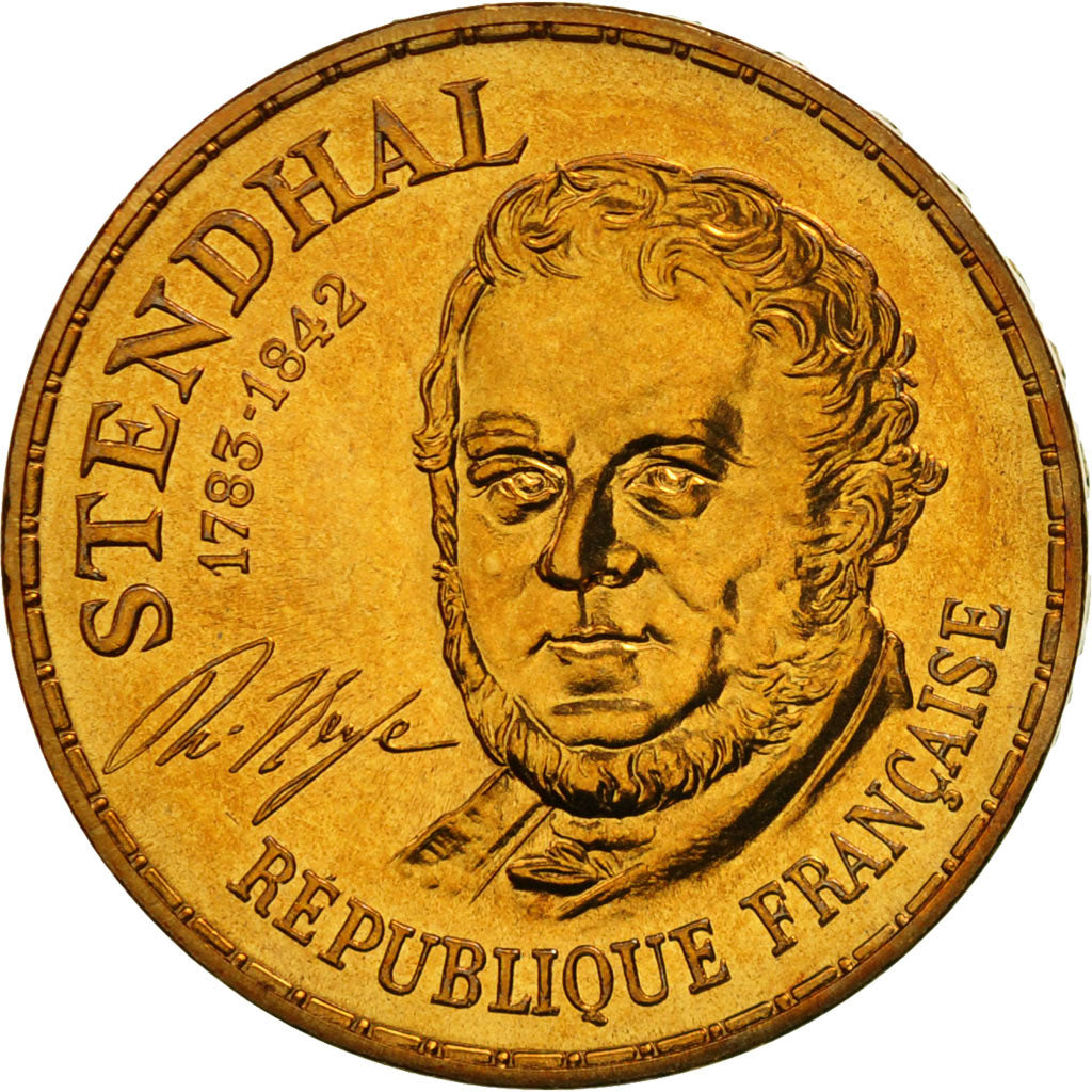 Moneta, Francia, Stendhal, 10 Francs, 1983, FDC, Nichel-bronzo, KM:953
