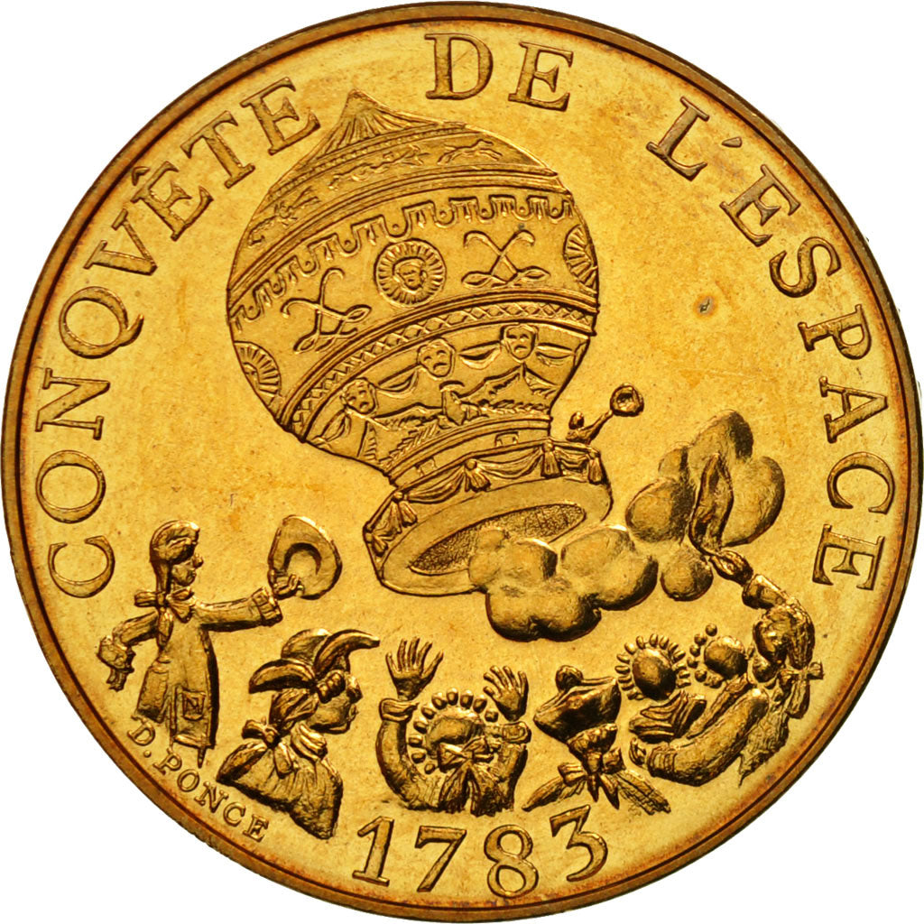 Moneda, Francia, La conquête, 10 Francs, 1983, FDC, Níquel - bronce, KM:952