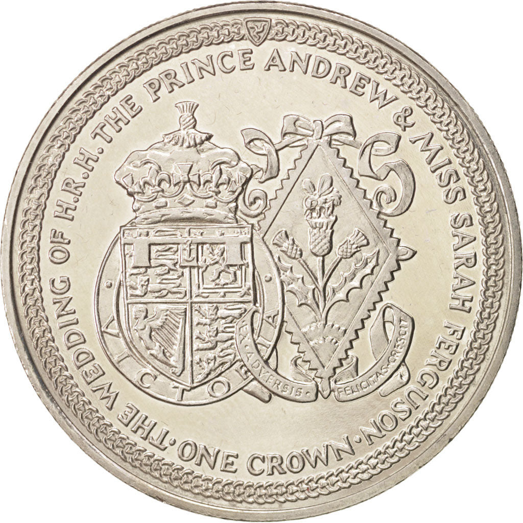 Isle of Man, Elizabeth II, Crown, 1986, KM:174