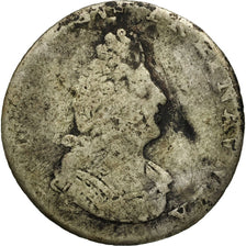 France, Louis XIV, 1/16 Écu de Flandre, 1705, Lille, 2nd type, réformé