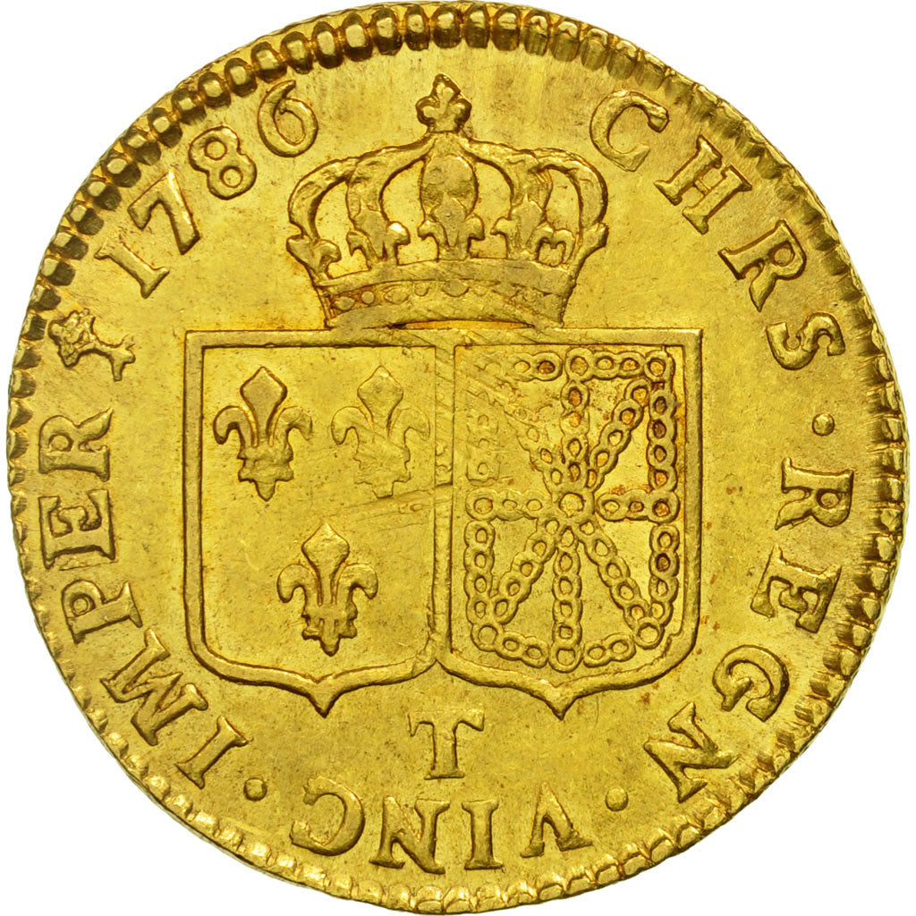 Coin, France, Louis XVI, Louis d'or à la tête nue, Louis d'Or, 1786, Nantes