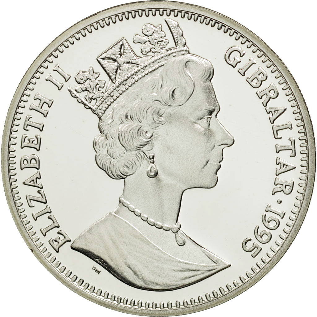 Monnaie, Gibraltar, Elizabeth II, 14 Ecus, 1995, FDC, Argent, KM:495