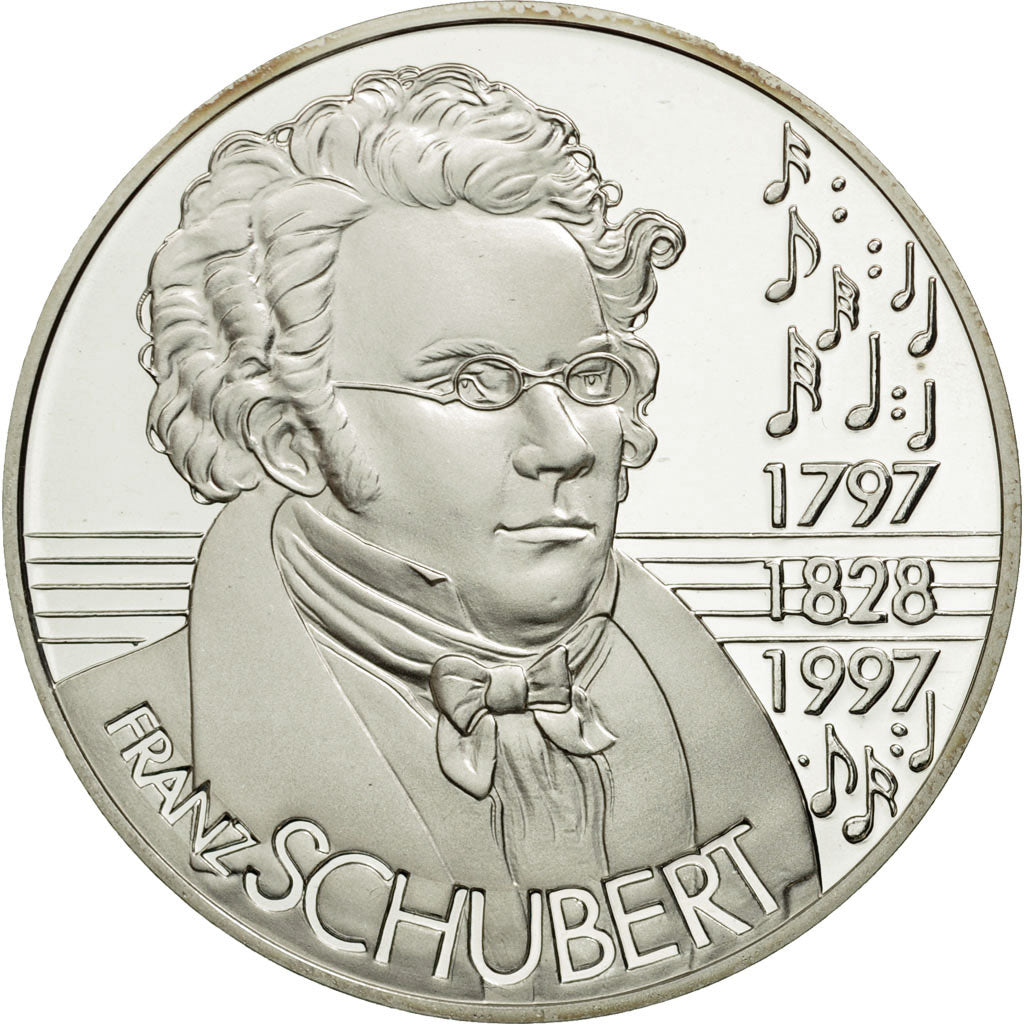 Austria, 25 Ecu, 1997, MS(65-70), Silver, KM:30