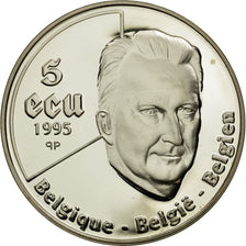 Belgium, 5 Ecu, 1995, MS(65-70), Silver, KM:200