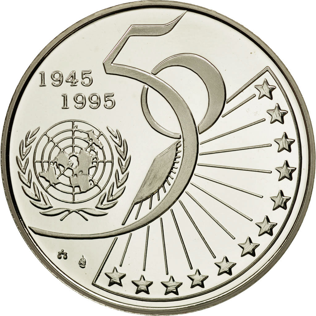 Belgium, 5 Ecu, 1995, MS(65-70), Silver, KM:200