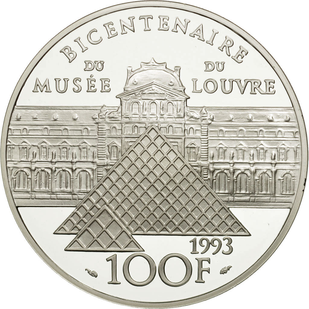 France, 100 Francs, 1993, MS(65-70), Silver, KM:1017, Gadoury:C45