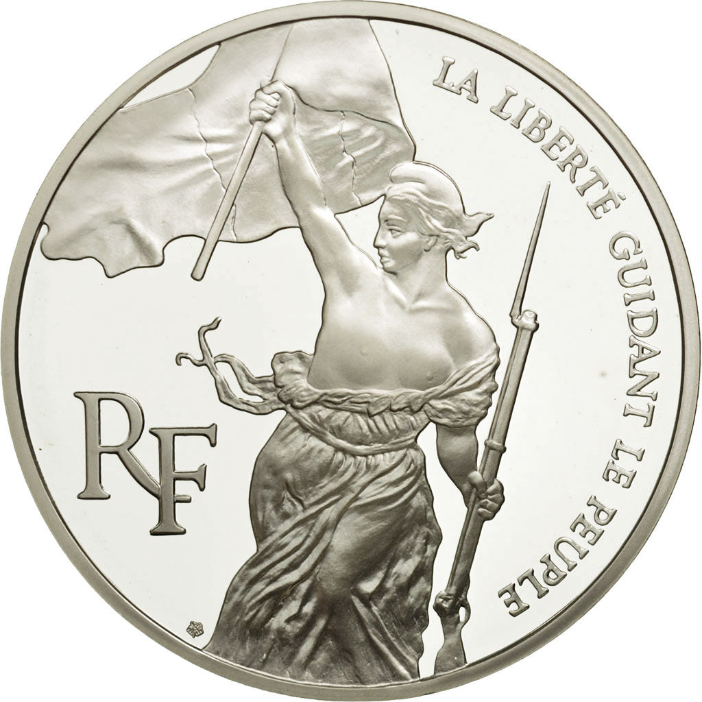 France, Liberté guidant le peuple, 100 Francs, 1993, MS(65-70), Silver,KM1018.2