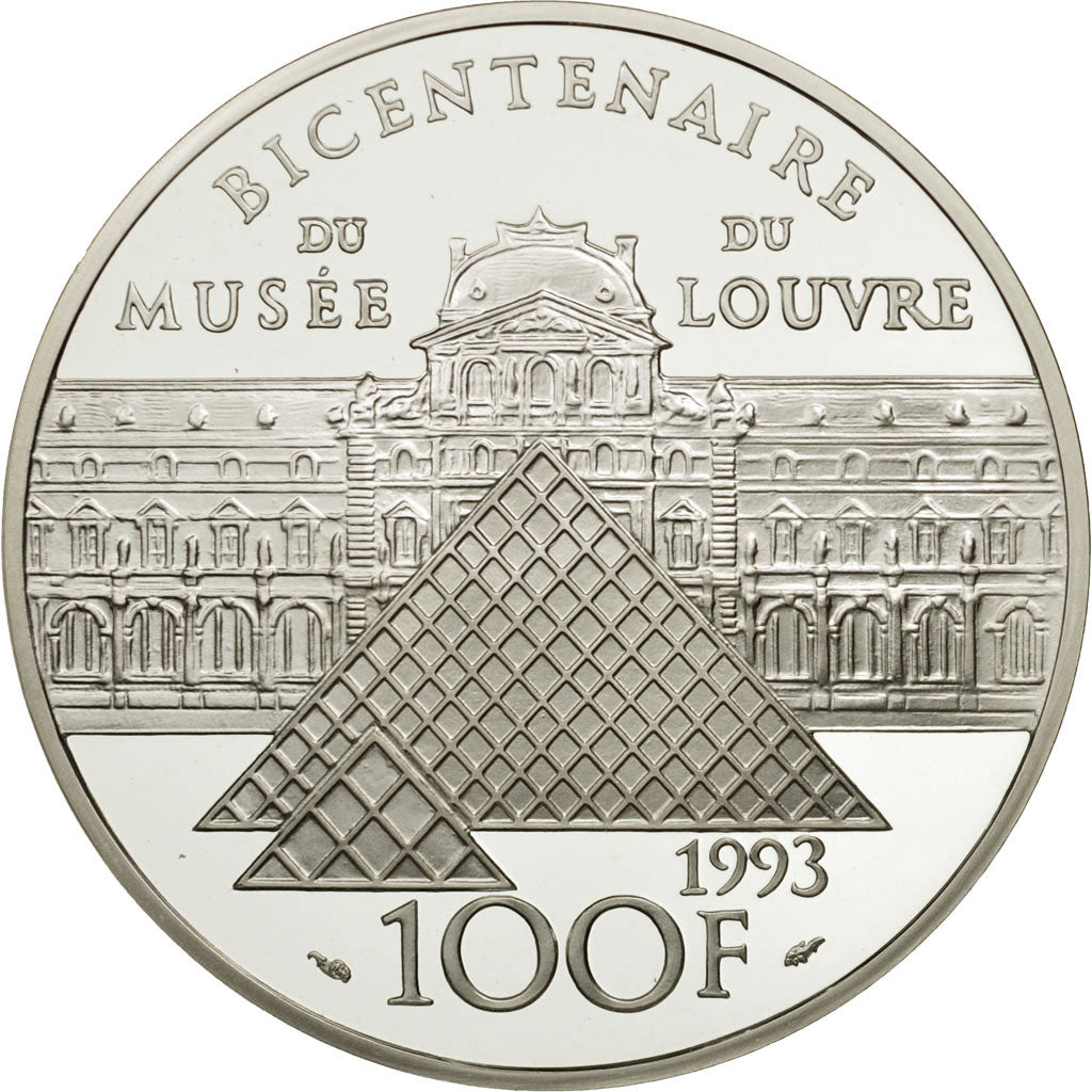 France, 100 Francs, 1993, MS(65-70), Silver, KM:1020, Gadoury:C51
