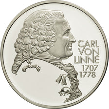 Coin, Sweden, Carl Von Linne, 20 ECU, 1995, MS(65-70), Silver