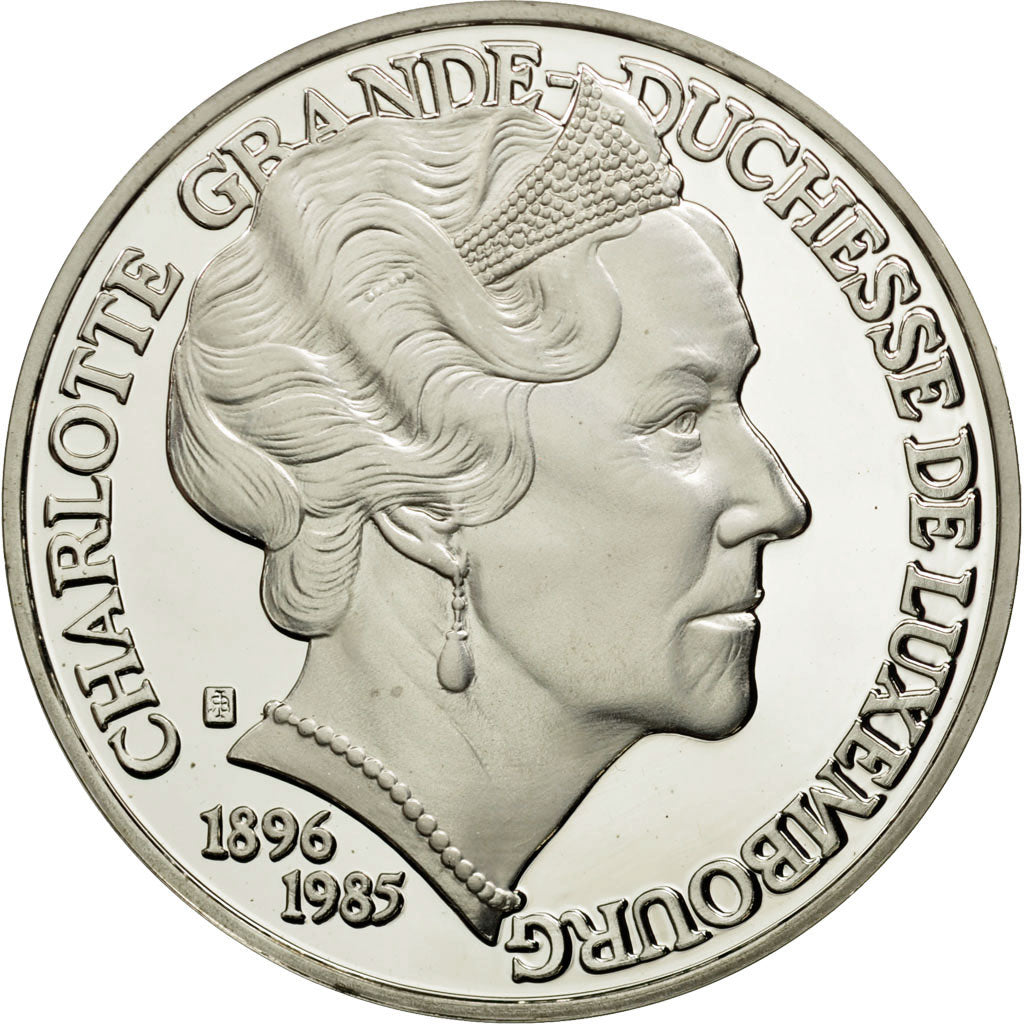 Münze, Luxemburg, Charlotte Grande Duchesse 1896-1985, 25 Ecu, 1996, STGL