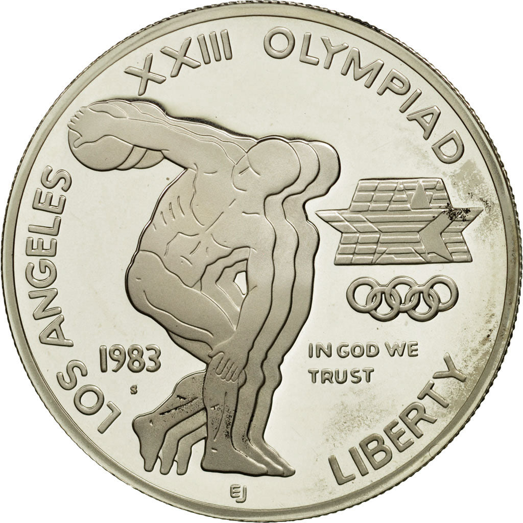 Coin, United States, Dollar, 1983, U.S. Mint, San Francisco, MS(64), Silver