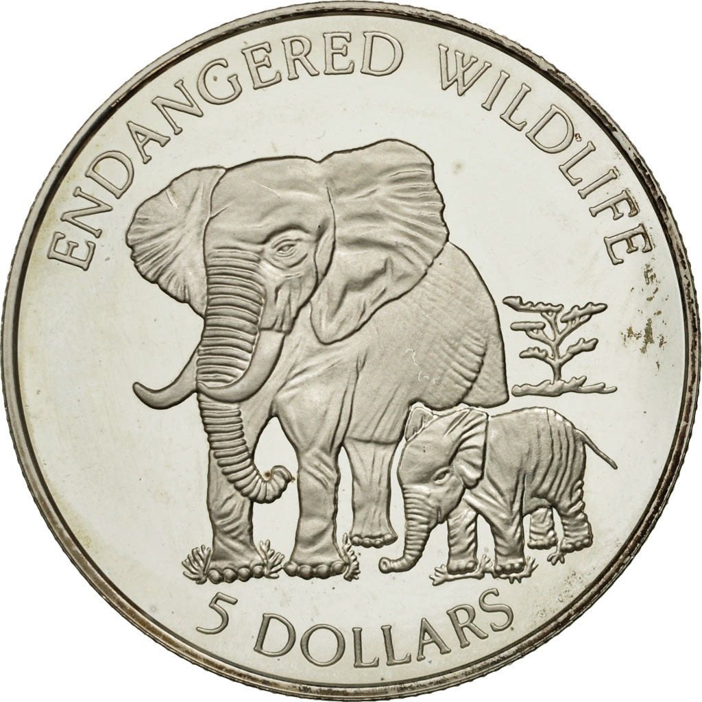 Cook Islands, Elizabeth II, 5 Dollars, 1995, MS(64), Silver, KM:234
