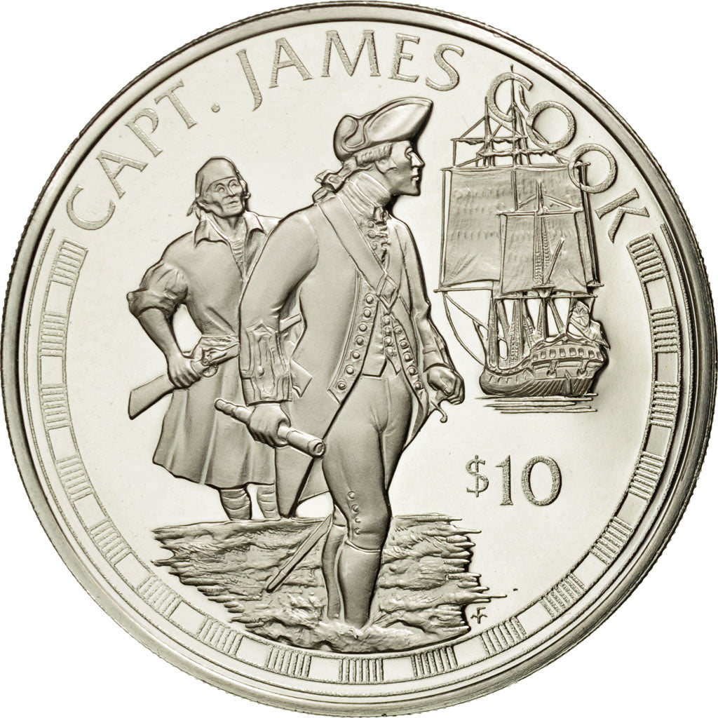 Coin, Cook Islands, Elizabeth II, 10 Dollars, 1994, Franklin Mint, USA