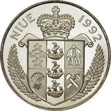 Coin, Niue, Elizabeth II, 5 Dollars, 1992, MS(65-70), Silver, KM:61