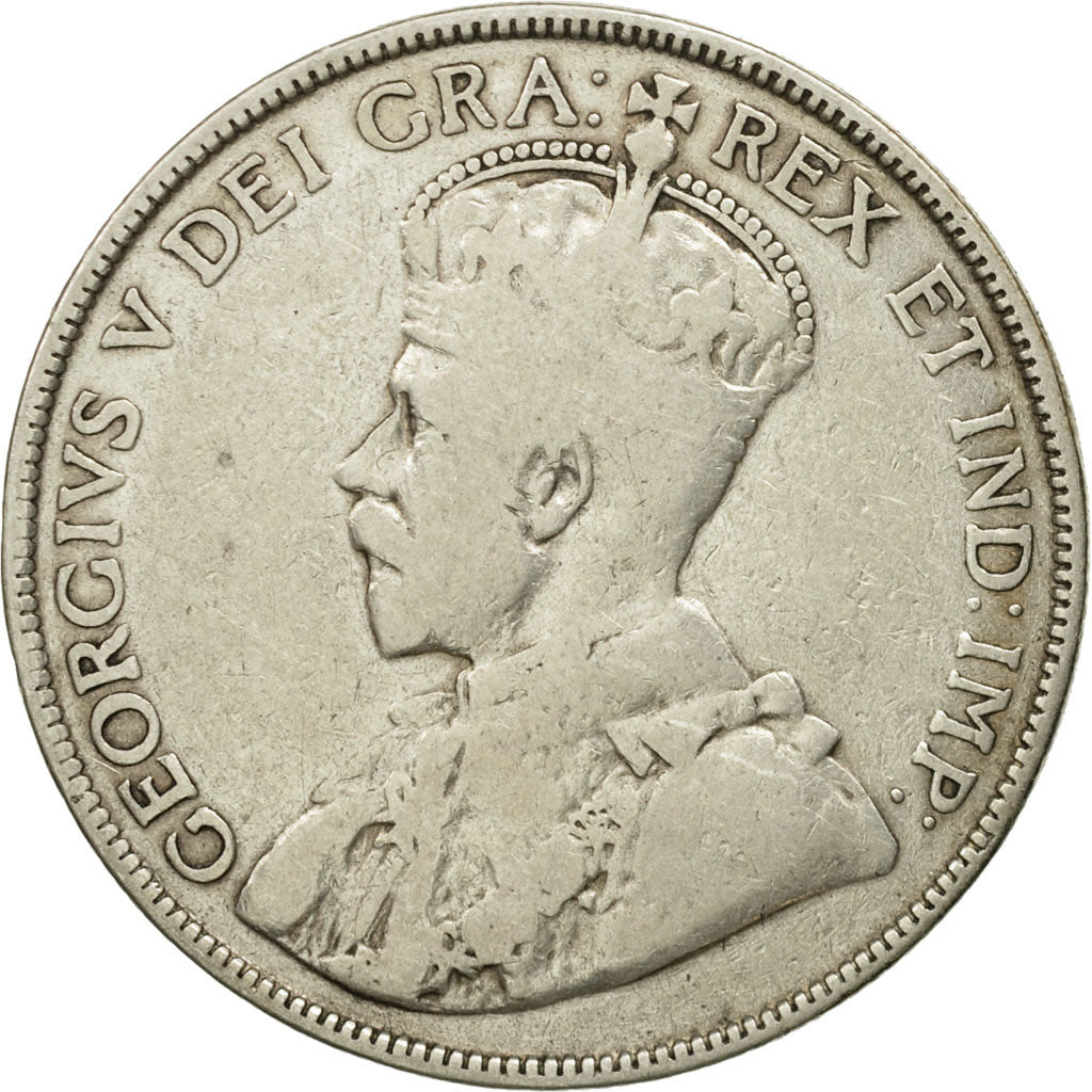 Coin, Canada, George V, 50 Cents, 1919, Royal Canadian Mint, Ottawa, VF(20-25)